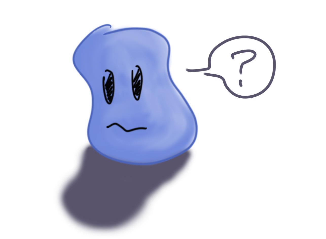 A confused slime creature